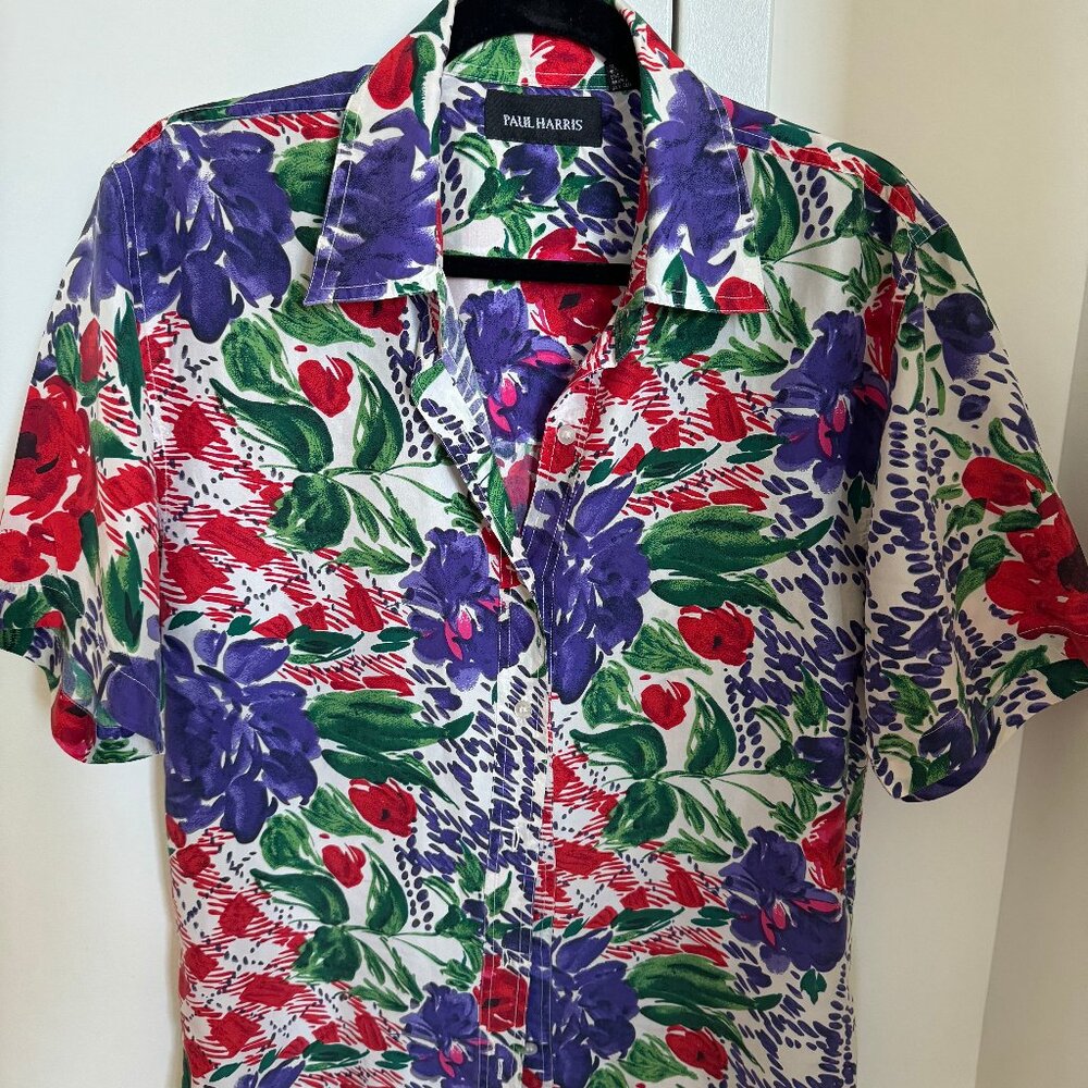 Vintage Silk Shirt - Small (Mens)
